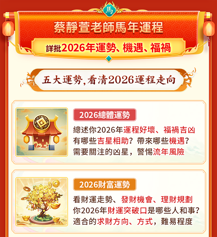 2026年你會走好運嗎？